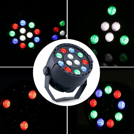 1 Bar Lighting - 12 LED RGBW 4 IN 1 DMX 7CH Beam Home Party DJ Wedding Bar Pub Light Atmosphere lamp Stage Par Lighting 4 Mode DMX / Auto / Sound / Master-slave