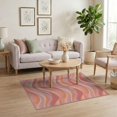 thumbnail image 3 of ODIKA Flowing Pink Stripes Pastel Waves Curved Block Abstract for Home Office, Gaming Room, Under Desk, Non-Slip Chair-Friendly, 3 of 7