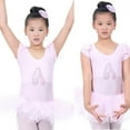 thumbnail image 4 of Toddler Girls Short Sleeve Glitter Ballet Tutu Leotard Dance Ballerina Outfit Dress with Flower Front, 4 of 8