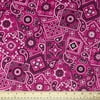 Waverly Inspirations 44" 100% Cotton Sewing & Craft Fabric By the Yard, White, Black and Pink