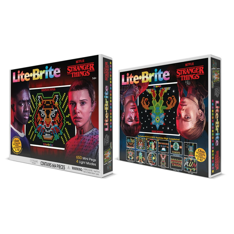 STRANGER THINGS LITE-BRITE DELUXE Light-up WALL ART 16 By 16” Brand New  Sealed