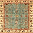 thumbnail image 1 of Ahgly Company Indoor Square Abstract Red Oriental Area Rugs, 7' Square, 1 of 6