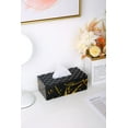 thumbnail image 4 of YBM Home Tissue Paper Box Made of Black W/ Gold Elegant Marble Printing, 1237, 4 of 9