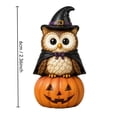 thumbnail image 6 of TACILIP Home Decor, 1PC Halloween Witch Figurines With Pumpkin Resin Skeleton Owl Statue Mini Tabletop Fall Decor Ornaments For Party Home Shelf Mantel Dec, Home Gifts, 6 of 8