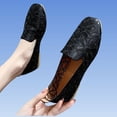 thumbnail image 5 of ShiShine Women's Floral Ballet Flats Slip On Loafers Walking Shoes Square Toe Casual Flats Shoes, 5 of 9