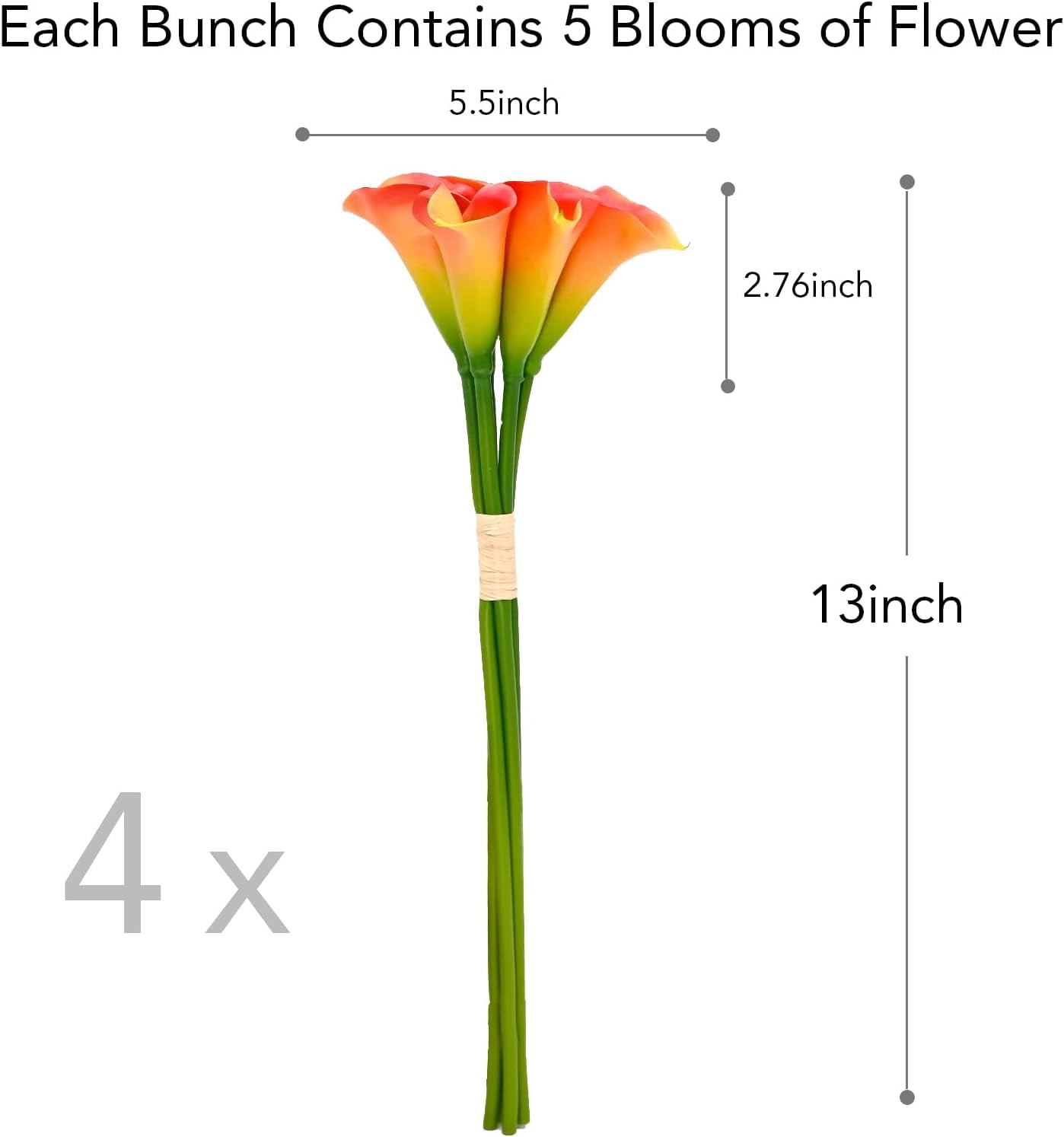 Artificial/Fake/Faux Flowers - Tulip Yellow 8PCS for Wedding, Home, Party, Restaurant