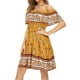 thumbnail image 2 of Minnieouse Vestido corto Cintura alta Vestido de verano Vacaciones en la playa Ropa de verano Caqui L Prendas para la parte del cuerpo Amarillo S Minnieouse AP010707-09, 2 of 6