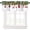 White-1, variant on Merry Christmas Valance Curtains,Traditional Xmas Ornaments Tree Winter Snowflakes Print Red Short Topper Window Treatments for Farmhouse Kitchen Living Room Decor,54x18inch