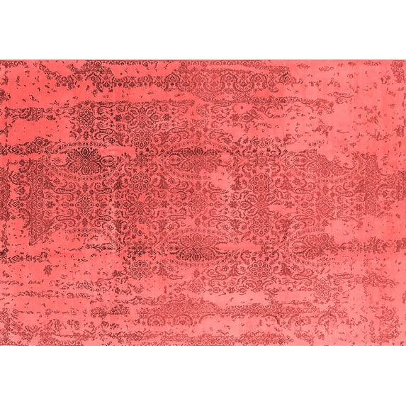 Ahgly Company Indoor Rectangle Oriental Red Industrial Area Rugs, 2' x 4'