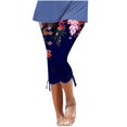 thumbnail image 1 of Pantalons Cargo Décontractés pour Femmes par Generic TG Noir Uni Capris Décontractés, Cordon de Serrage, Raccourcis, Légers, 1 Unité, 1 of 5