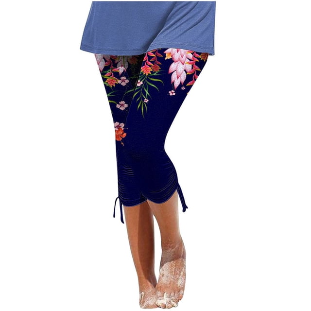 Pantalons Cargo Décontractés pour Femmes par Generic TG Noir Uni Capris Décontractés, Cordon de Serrage, Raccourcis, Légers, 1 Unité