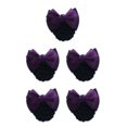 thumbnail image 1 of kurtrusly Bow Work Hair Clips Hair Accessories For And Style Snood Net Elastic Hair Nets Two Bows-dark purple 5Set, 1 of 6