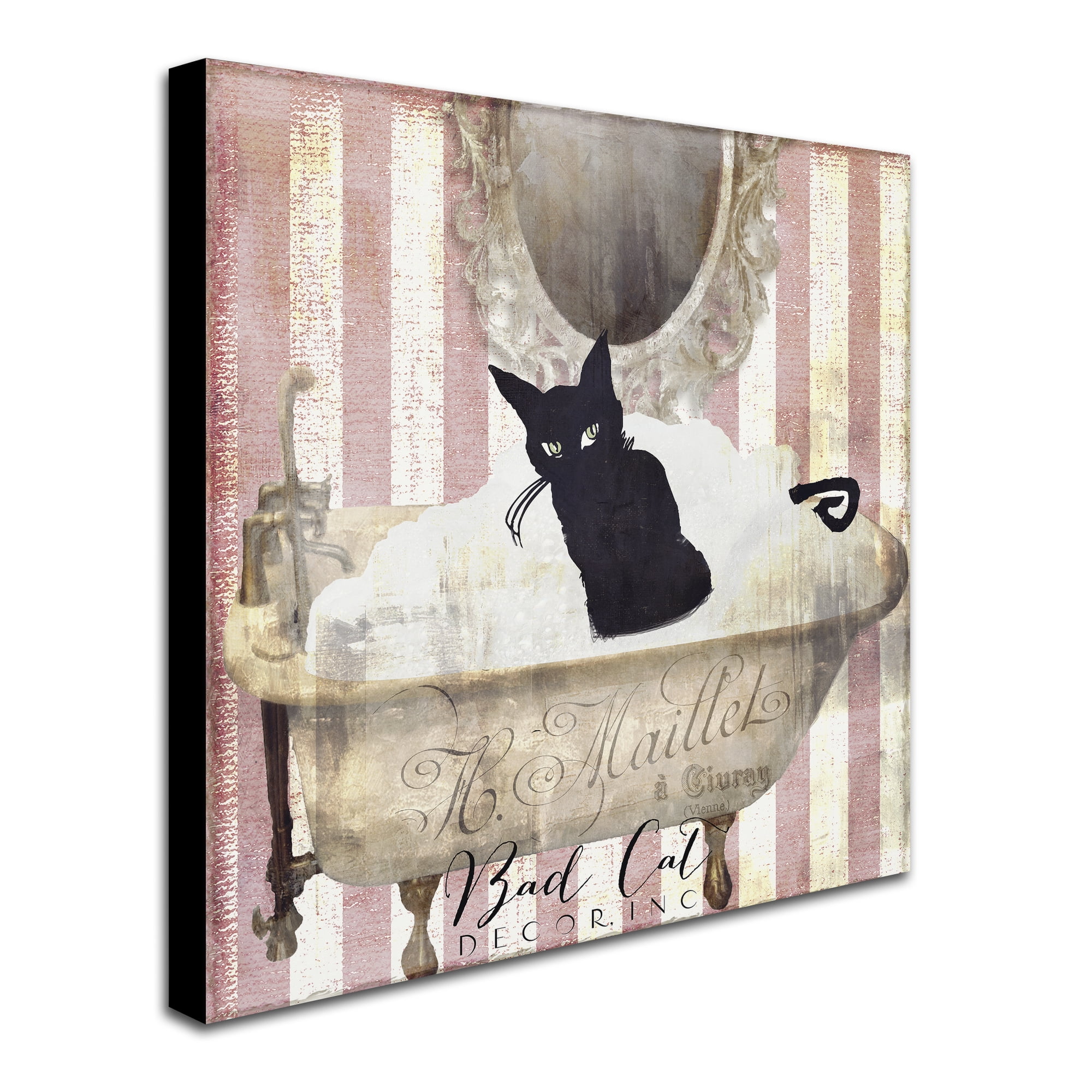 Trademark Fine Art "Bad Cat II" Canvas Art by Color Bakery