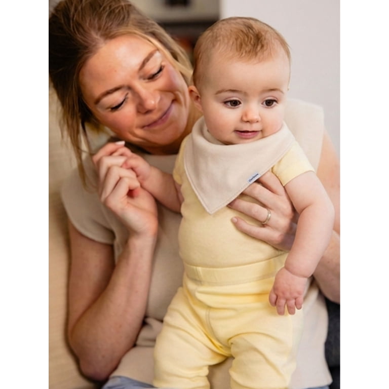 Gerber Neutral Cotton Bandana Bibs, 3-Pack photo 2