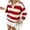 Red #12, variant on Womens Sweaters Collar V Neck Striped Sweater Drop Shoulder Loose Casual Fall Winter Tops