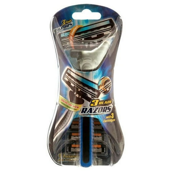 RAZOR 3 BLADES WITH 1 3 CARTRIDGE FOR MAN WITH LUBRICATING STRIP