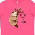 thumbnail image 4 of Inktastic I Live to Hug- Cute Sloth on a Branch Youth T-Shirt, 4 of 5