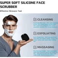thumbnail image 2 of Face Scrubber, Gentle Pore Scrubber Silicone Face Exfoliating Scrubber, Face Wash Brush Manual Waterproof Cleansing Skin Care Face Scrub Wash Brushes for Men and Women, 2 of 8