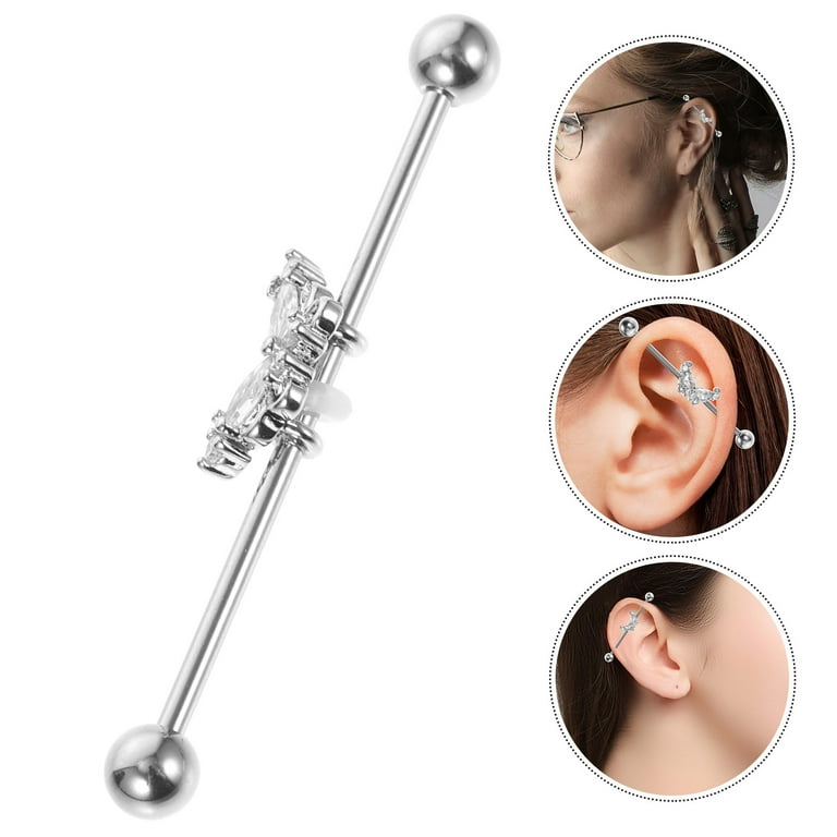 Stainless steel barbell jewelry deals