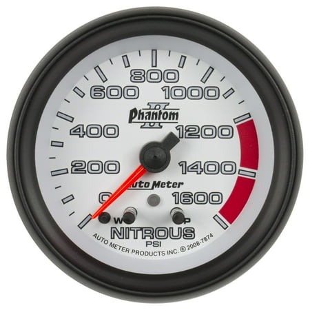 - AutoMeter 7874 Phantom II Electric Nitrous Pressure Gauge
