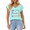 Blue, variant on Rose Red V Neck Print Tshirt S-5XL Retro 1990s Graphic Tees Casual Shirts Tops