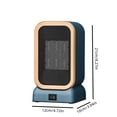 thumbnail image 6 of Fnochy Space Heater, 1000W Mini Energy Efficient Space Heaters for Indoor Use, Portable Space Heater for Office with Adjustable, Triple Protection, Suitable for Bedroom,Office and Indoor Use(White), 6 of 8