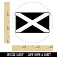 thumbnail image 2 of Scotland Flag Self-Inking Rubber Stamp Ink Stamper - Red Ink - Small 3/4 Inch, 2 of 7