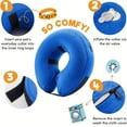 thumbnail image 6 of Comfortable & Adjustable Inflatable Pet Collar - Alternative to Cone Shaped Collars - Great for Post-Surgery or Injury Recovery Durable & Non-Toxic Material Safe and Protective (Large 12-18 Inch Neck), 6 of 8
