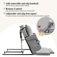 thumbnail image 6 of Electric Adjustable Bed Backrest with Safety Rails - 300 lbs Capacity, 4-68° Lift Range, Machine Washable Cover - Ideal for Elderly, Pregnancy, Patient Care & Mobility Assistance, 6 of 9