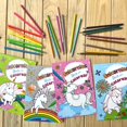 thumbnail image 3 of Paquete de 2 libros para colorear de unicornios, bloques de unicornios para colorear, actividades divertidas para niños, 3 of 4