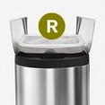 thumbnail image 4 of simplehuman 2.6 gal Stainless Steel Butterfly Bathroom Step Trash Can, Brushed, 4 of 8