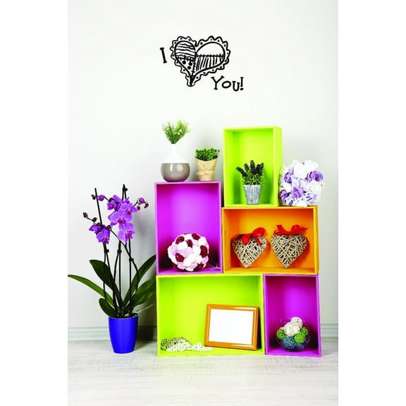 Custom Decals I Heart You Wall Art Size: 20 Inches x 40 Inches