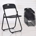 thumbnail image 3 of Set 10 Sillas Plegables Reforzada Plastico Negro ,Sillas Plegables de Plastico Reforzado Apilables para Exterior e Interior para Fiestas y Eventos Soporta, 3 of 6