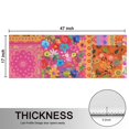 thumbnail image 5 of Kitchen Rugs Sets Of 2,Bright Pioneer Flower Patchwork Anti Fatigue Kitchen Mat Rugs Non Slip Washable,Decorative Kitchen Floor Mats for Kitchen,Sink,Laundry,17"X47", 5 of 5