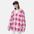 thumbnail image 4 of Picia Plaid Heart Women's Men's UPF 50+ Sun Protection Hoodie Shirt Long Sleeve SPF Fishing Outdoor UV Hiking Lightweight Shirts-Medium, 4 of 9