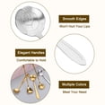 thumbnail image 3 of Unique Bargains 4Pack 5' Stainless Steel Rose Spoons Coffee Spoon Small Teaspoon, Silver, 3 of 4