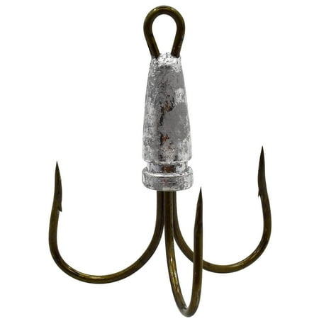 

4 Pcs Snagging Hooks Snagging Weighted Treble Hooks （6/0 8/0 10/0 12/0 14/0 16/0） (14/0-4pcs)
