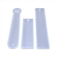 thumbnail image 3 of 8 Pieces Rectangle Resin Bookmark Mold Assortment Reusable Portable Household Crystal Book Mark Mould Page Label DIY Crafting Accessories, 3 of 7