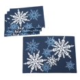 thumbnail image 4 of Magical Snowflakes Christmas Placemats 14"x20", Set of 4, Red Red 16"Round Round, 4 of 4