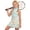 Light Blue, variant on Weebloom Teen Girls Golf Tennis Dress Zip Up Stand Collar Cute Cartoon Graphic Casual Quick Dry Athletic Dress Girl Dress Light Blue 10-11 Years