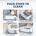 thumbnail image 7 of Ultrasonic Jewelry Cleaner, 40W 640ML Portable Household Professional Ultrasonic Eyeglasses Cleaning Machine with Timer锛孯ing Glasses Watches Denture Clean, 7 of 7