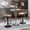 Beige, variant on Newest Modern Swivel Bar Stools with Adjustable Height, Low Back Counter Stools, Beige (Set of 2)