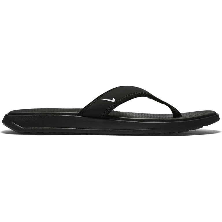 nike men's ultra celso thong sandal black/white-black 9