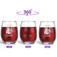 thumbnail image 2 of My Cat is My Valentine Cute Scottish Fold in Gift Box 15oz Stemless Wine Glass Mug Cat Lover Kitten Owner Gifts Wine Glasses Cup - 3006, 2 of 5