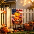 thumbnail image 2 of DefiDgd 12x18inch Bow Pumpkin Pattern Garden Flag,Double Sided Fall Yard Banner Decorative Flag for Thanksgiving Lawn Porch Patio Outdoor Garden Holiday Home Decoration(B), 2 of 6