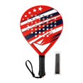 thumbnail image 1 of S SERENABLE Padel Racket Comfortable Grip Paddle Tennis Racquet for Gym Matches Teenager Red, 1 of 9