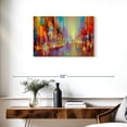 thumbnail image 3 of Elephant Stock Streetlife Wall Art - Horizontal Canvas Wall Art - Living Room Wall Decor - City Canvas - Orange And Beige Decor By Annette Schmucker - 30" x 20", 3 of 8