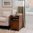 thumbnail image 3 of Powell Bryson Indoor Side Accent Table with Storage and Built-In USB Port, Hazelnut, 3 of 22