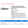 thumbnail image 2 of Fuel Tank and Pump Assembly - Compatible with 1996 GMC Jimmy 4-Door 4.3L V6, 2 of 2