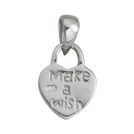 Make A Wish Necklace - YGI SP3027 Sterling Silver Make A Wish Heart Pendant